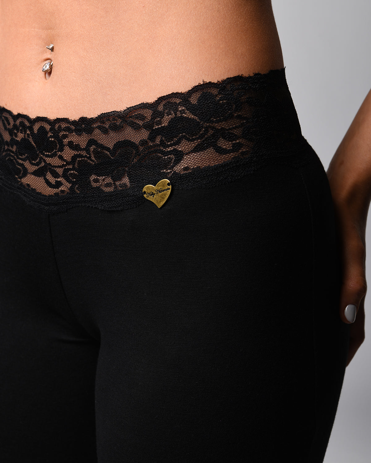 *Take it Easy* (O.G. Lace Waist Lounge Pants) - Black
