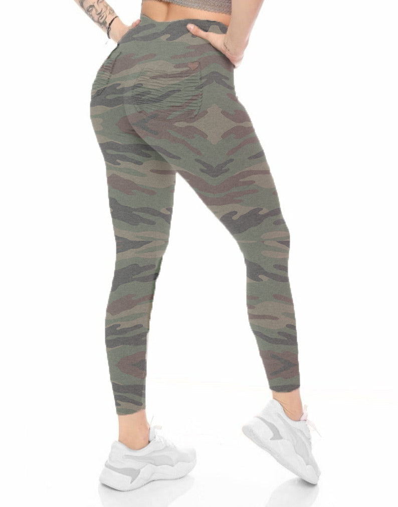 Sprinter Booty with cuff & Signature Scrunch Pocket | Heathered Camo ...